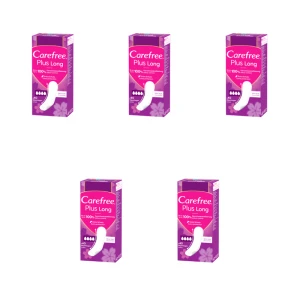 Carefree Plus Long Light Scent, wkładki higieniczne 40 szt. X5