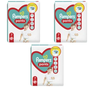 Pampers Pants, Rozmiar 7, 38 Pieluchomajtek X3