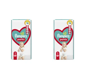 Pampers Pants Pieluchomajtki rozmiar 5, 12-17 kg 56 szt. X2