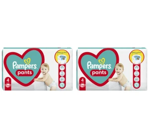 Pampers Pants Pieluchomajtki rozmiar 4, 9-15 kg 66 szt. X2