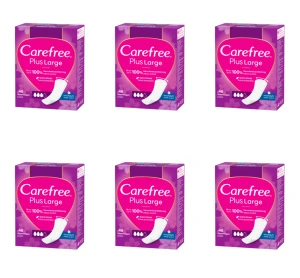 Carefree Plus Large Fresh Scent, wkładki higieniczne 48 szt. X6
