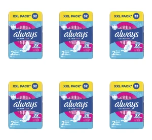 Always Podpaski Ultra Day Super ze skrzydełkami 32 szt. X6
