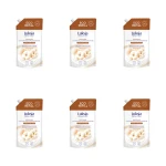 Luksja Creamy & Soft Kremowe mydło w płynie Mleczko bawełniane i Prowitamina B5 900 ml opakowanie uzupełniające X6
