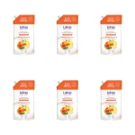 Luksja Creamy & Soft Kremowe mydło w płynie Brzoskwinia i Biała Herbata 900 ml opakowanie uzupełniające X6