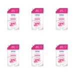 Luksja Creamy & Soft Kremowe mydło w płynie Róża i Proteiny mleka 900 ml opakowanie uzupełniające X6