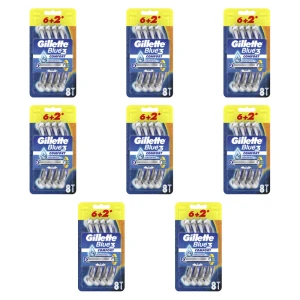 Gillette Blue3 Comfort Jednorazowa maszynka do golenia dla mężczyzn, 8 sztuk X8