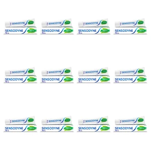 Sensodyne Fluoride Pasta z fluorem do nadwrażliwych zębów o miętowym smaku, 75 ml X12