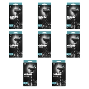 Gillette Mach3 Charcoal Maszynka do golenia (1 maszynka, 2 ostrza) X8