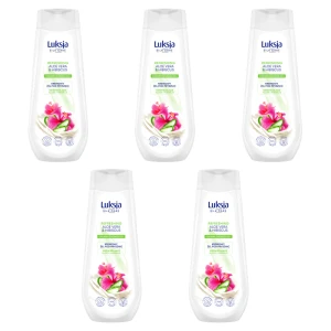 Luksja Silk Care Kremowy żel pod prysznic Aloes i Hibiskus 500 ml X5