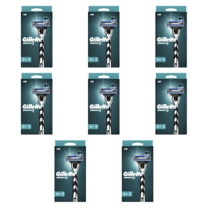 Gillette Mach3 Rączka maszynki do golenia + 2 ostrza wymienne X8