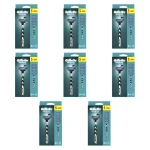 Gillette Mach3 Maszynka do golenia dla mężczyzn + 5 ostrzy wymiennych X8