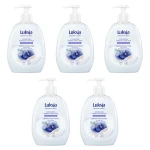 Luksja Creamy & Soft Kremowe mydło w płynie Len i Mleczko ryżowe 500 ml X5