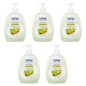 Luksja Creamy & Soft Kremowe mydło w płynie Oliwka i Jogurt 500 ml X5