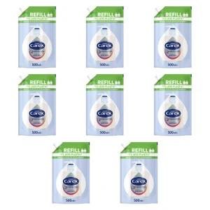 Carex Moisture Plus Antybakteryjne mydło w płynie o kremowej konsystencji 500ml opakowanie uzupełniające X8