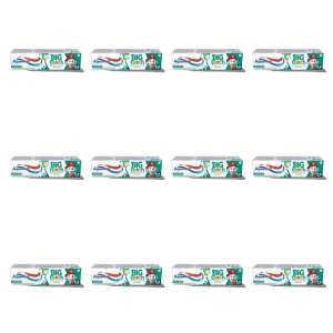Aquafresh Big Teeth Psi Patrol Pasta do mlecznych i stałych zębów z fluorem dla dzieci w wieku 6+ 50 ml X12