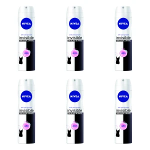 NIVEA Antyperspirant INVISIBLE Clear spray 150 ml X6