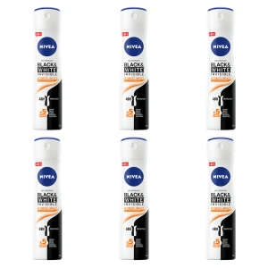 Antyperspirant NIVEA Black&White Invisible Ultimate Impact spray 150ml X6