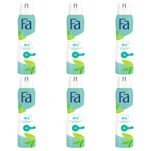 FA deo spray Fresh & Dry Green Tea 150ml X6