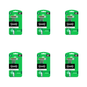 Wilkinson Sword Quattro Essential 4 Sensitive Jednorazowe maszynki do golenia z 4 ostrzami 3 sztuki X6