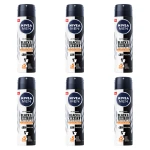 Antyperspirant NIVEA MEN Black&White Invisible Ultimate Impact spray 150ml X6