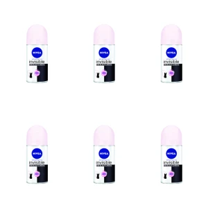 NIVEA Antyperspirant INVISIBLE Clear roll-on 50 ml X6