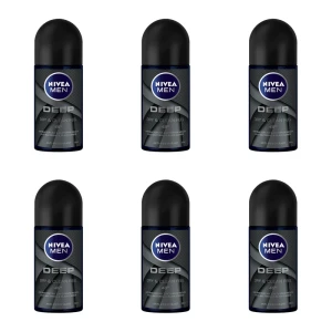 NIVEA Antyperspirant DEEP roll-on 50 ml X6