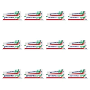 Parodontax Fluoride Pasta do zębów na krwawiące dziąsła z fluorem, 75 ml X12