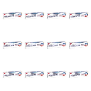 Sensodyne Nadwrażliwość & Dziąsła Caring Mint Pasta z fluorem do nadwrażliwych zębów i dziąseł o smaku miętowym, 75 ml X12