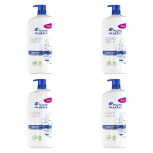 Head & Shoulders Classic Clean Codzienny szampon przeciwłupieżowy z pompką 800 ml X4