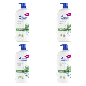 Head & Shoulders Menthol Fresh Codzienny szampon przeciwłupieżowy z pompką 800 ml X4
