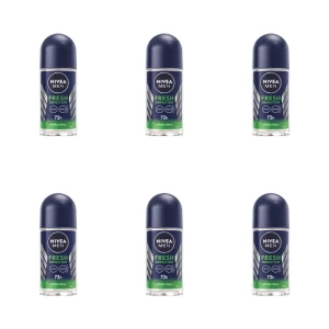 NIVEA MEN Antyperspirant Fresh Sensation Roll-on 50ml X6