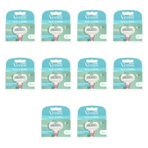 Gillette Venus Deluxe Smooth Sensitive Ostrza do maszynki, 4 sztuki X10