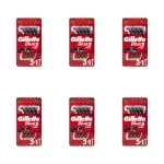 Gillette Blue3 Plus Jednorazowe maszynki do golenia 4 szt. X6