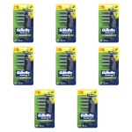 Gillette Sensor 3+ Sensitive Maszynka do golenia dla mężczyzn ergonomiczna rączka, 8 ostrzy wymiennych X8