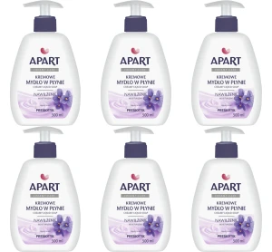 APART Creamy care Kremowe mydło w płynie 500 ml fiołek X6