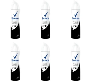 REXONA INVISIBLE BLACK+WHITE 150ml X6