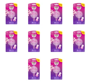 Wilkinson Sword MyIntuition Comfort Cherry Blossom Jednoczęściowe maszynki do golenia 4 sztuki X10