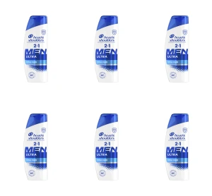 Head & Shoulders Men Ultra Total Care Szampon przeciwłupieżowy 2 w 1 z minerałami 330 ml X6