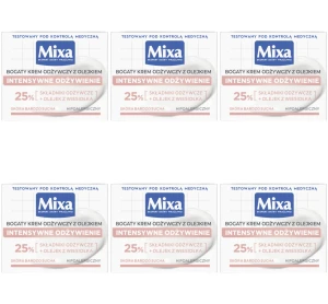Mixa Bogaty krem odżywczy z olejkiem 50 ml X6