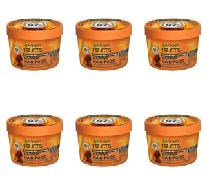 Garnier Fructis Hair Food Papaya Maska do włosów zniszczonych 400 ml X6