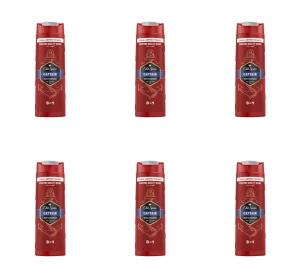 Old Spice Captain Męski płyn do kąpieli, żel pod prysznic i szampon 3 w 1 400ml X6