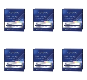 SORAYA Krem regenerujący na dzień i na noc 60+ 50 ml Hialuronowy mikrozastrzyk PROMATRIX PEPTIDE X6