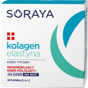 Soraya kolagen elastyna regenerujący krem półtłusty na dzień i na noc 50 ml