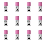 adidas Invisible Control antyperspirant w kulce dla kobiet bez żóltych plam i białych śladów, 50 ml X12