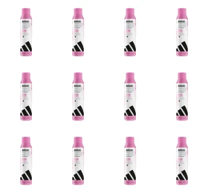 adidas Invisible Control antyperspirant w sprayu dla kobiet bez białych plam i żółtych śladów, 250 ml X12