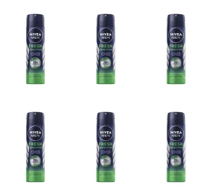 NIVEA MEN Antyperspirant Fresh Sensation Spray 150ml X6