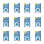 Oral-B Essential floss woskowana nić dentystyczna, miętowa, 50 m X12
