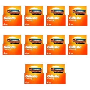Gillette Fusion 5 Ostrza wymienne do maszynki do golenia dla mężczyzn, 4 szt. X10