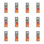 Colgate ZigZag Charcoal Szczoteczka do zębów średnia z węglem aktywnym 3 sztuki X12