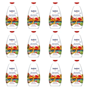 BOBINI Fun Płyn do kąpieli i żel do mycia Wysoka piana o zapachu truskawek 500ml X12